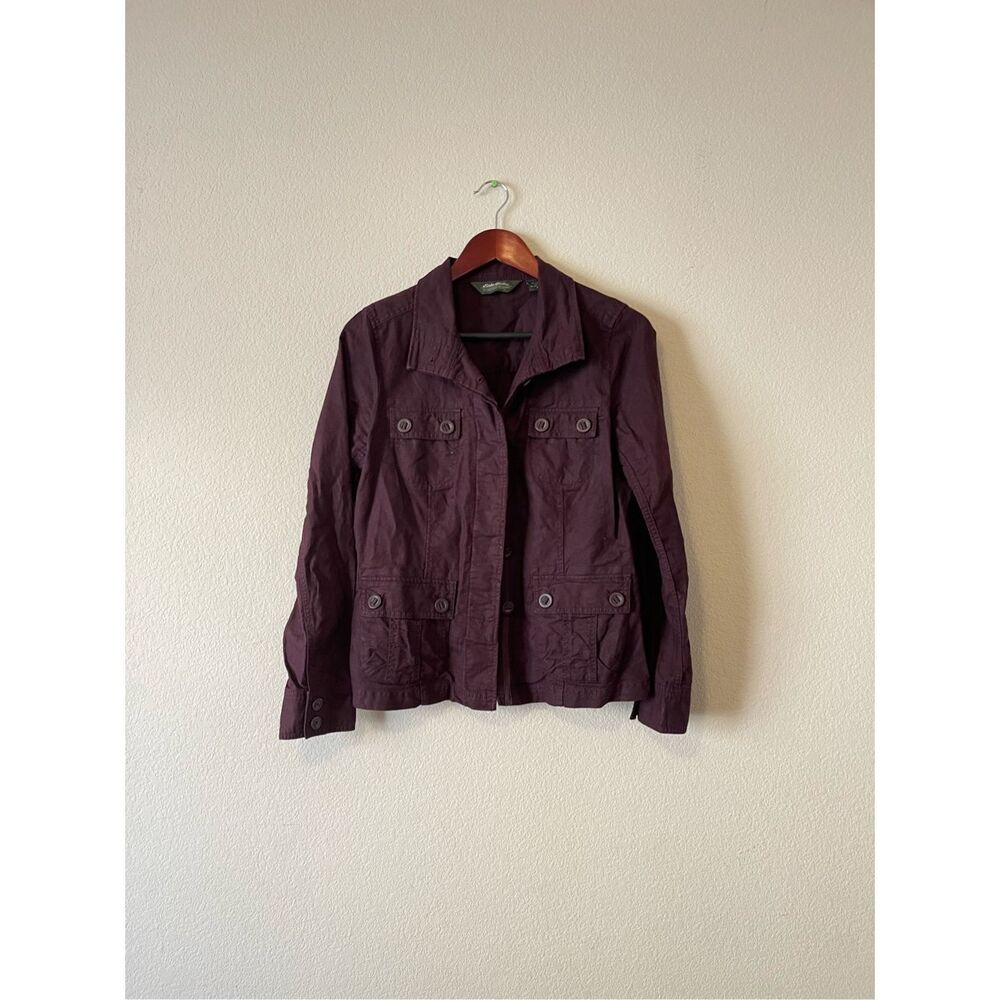 Eddie Bauer linen and cotton utility jacket size medium